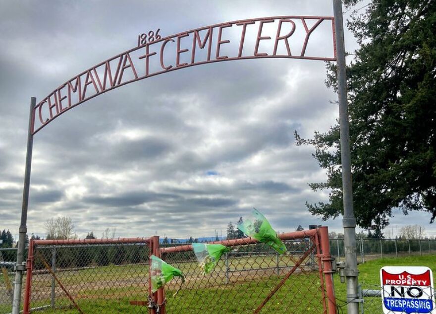 The Chemawa Cemetery, shown here in this March 22, 2022 photo, is one of many cemeteries and burial grounds where countless Native American children were laid to rest after dying at federal boarding schools, often hundreds or thousands of miles from home. Up until a federal report released Wednesday, the U.S. government had never comprehensively documented the many cemeteries and burial grounds.