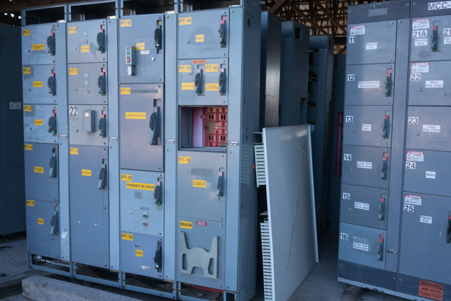 Electronic boxes for new equipment at Pyramid