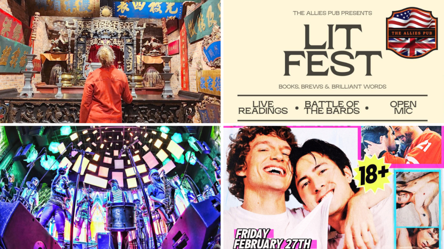 From left to right: Butte County Museum Weekend, Lit Fest, March Fourth & Heated Rivalry. 