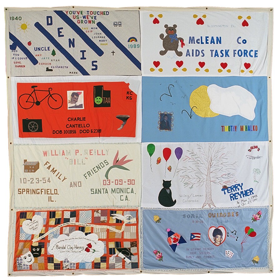Prairie Pride Coalition, Central Illinois Friends, Positive Health Solutions, and the Delta Sigma Theta Peoria Alumnae Chapter collaborated on a virtual AIDS Memorial Quilt, with panels remembering local community members.