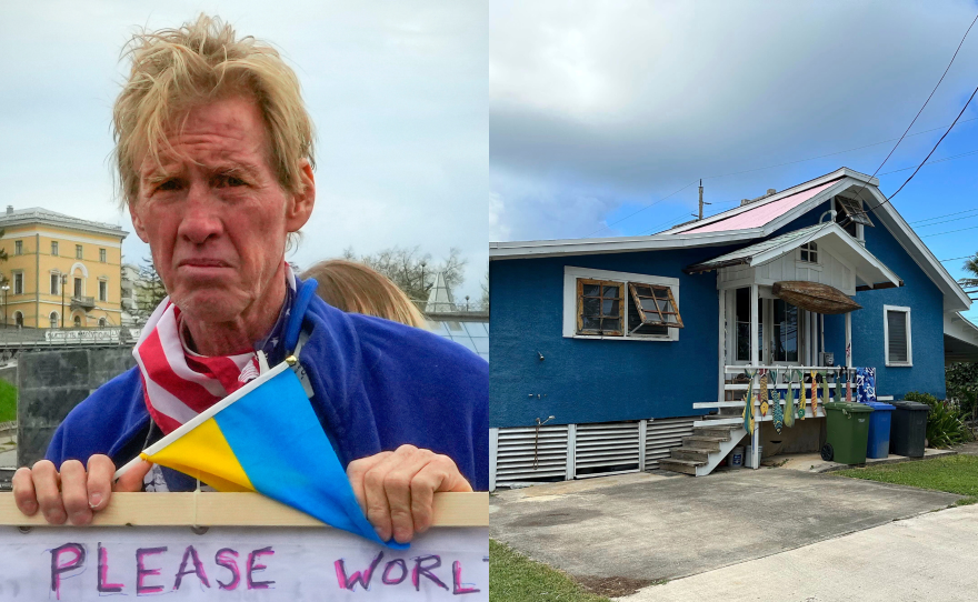 The house (right) of Ryan Routh (left) is seen in Kaʻaʻawa, Hawaiʻi, Sunday, Sept. 15, 2024. Routh is in police custody in connection with the apparent assassination attempt of Republican presidential nominee former President Donald Trump on Sunday in West Palm Beach, Fla.