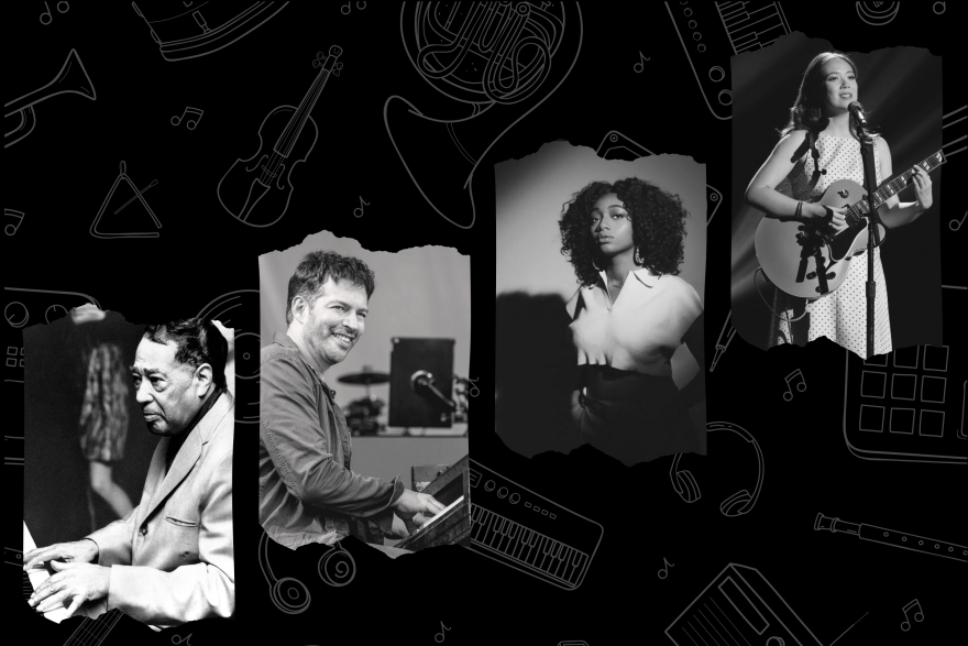  From left: Duke Ellington in 1967, Harry Connick Jr. in 2017, Samara Joy in 2021 and Laufey in 2024.