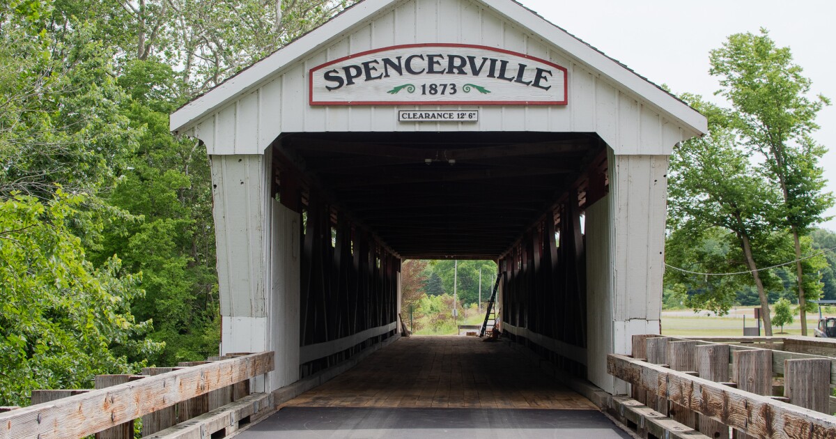 Spencerville's Historic Covered Bridge Reopening WBOI NPR News