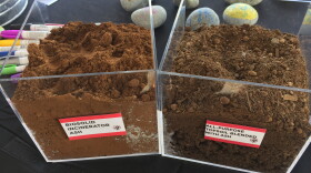 The Northeast Ohio Regional Sewer District's partnership with Kurtz Bros. has repurposed the ash to be used in topsoil (right), which is richer in nutrients.