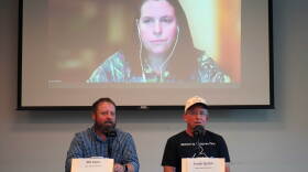 Incumbent Alaska House of Representatives District 8 Rep. Bill Elam and challengers Frank Quinn and Nissa Savage participate in a candidate forum hosted by KDLL 91.9 FM at the Soldotna Public Library in Soldotna, Alaska, on Thursday, Sept. 3, 2026.