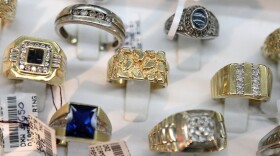 Gold rings and heirloom jewelry like these pieces displayed in a San Francisco store are fetching  record high prices this year.