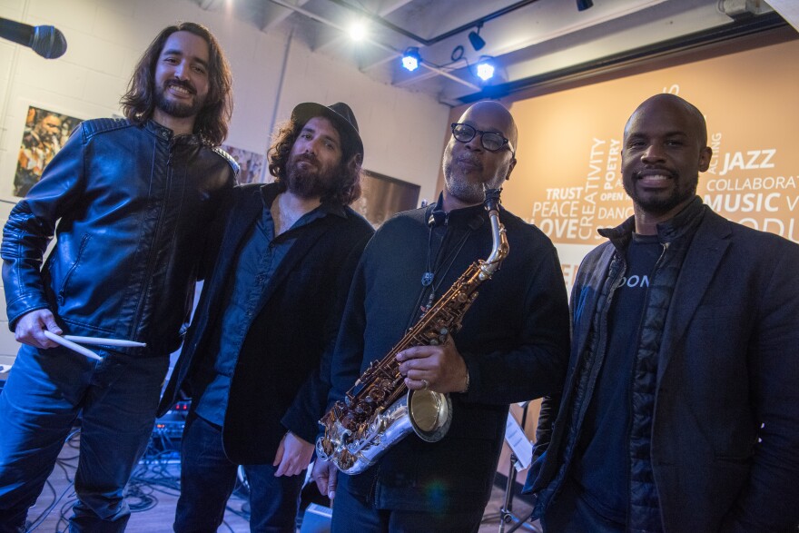 The Greg Osby Quartet: Fabio Rojas, Tal Cohen, Greg Osby, Nimrod Speaks.