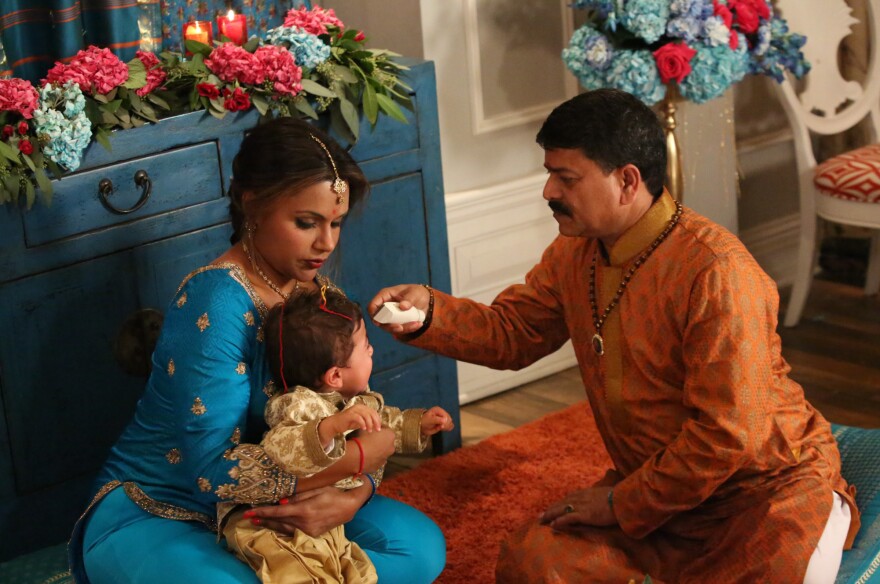 On a new episode of <em>The Mindy Project,</em> Dr. Mindy Lahiri decided to embrace her Indian roots, taking her son for a Hindu head-shaving ceremony.