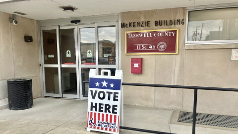 Tazewell County voters can drop off their vote-by-mail ballot or vote early at the county clerk's office in the McKenzie Building.
