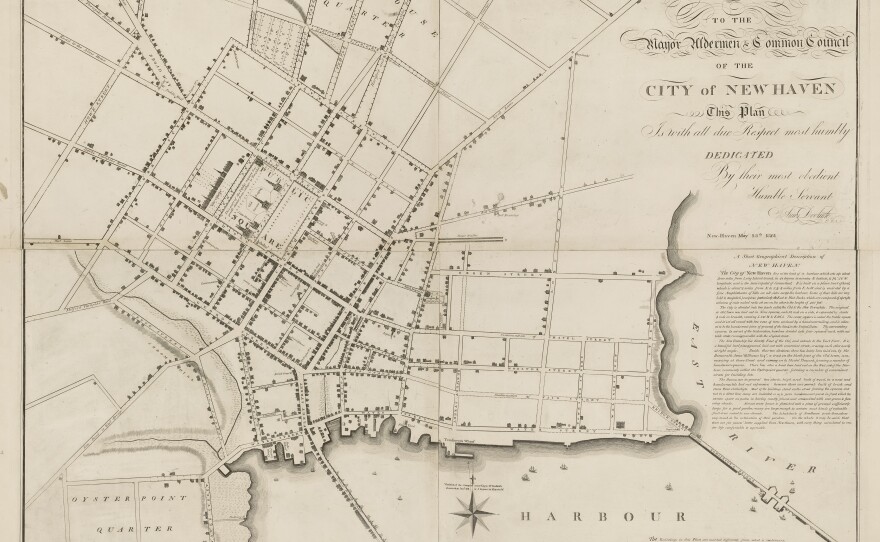 Amos Doolittle, Plan of New Haven, 1824, New Haven Museum