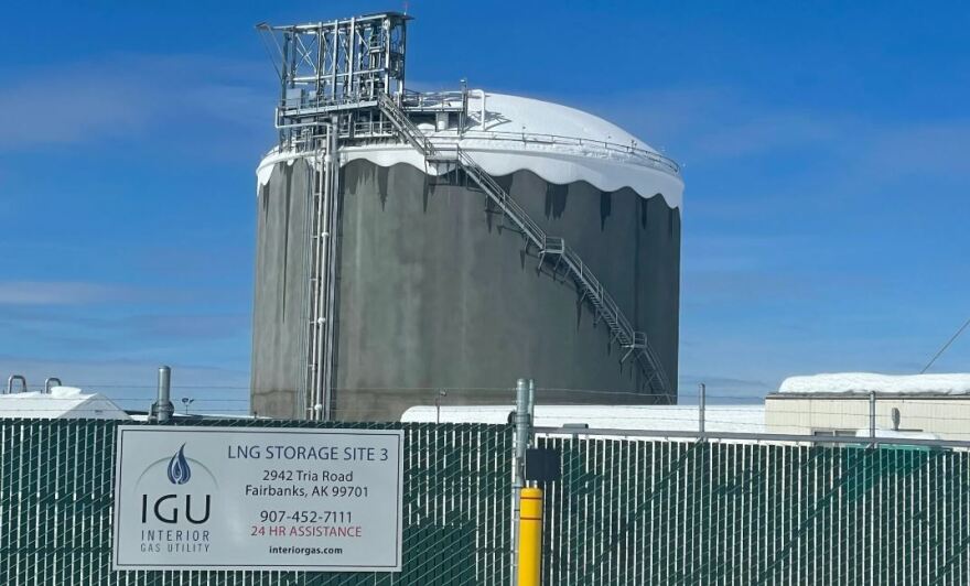 An Interior Gas Utility storage site in Fairbanks is shown.