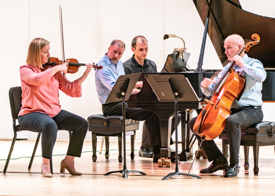 Musicians from Summerfest KC perform in UMKC Conservatory's White Hall, July 2022