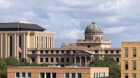 An image of a group of buildings from a high view.