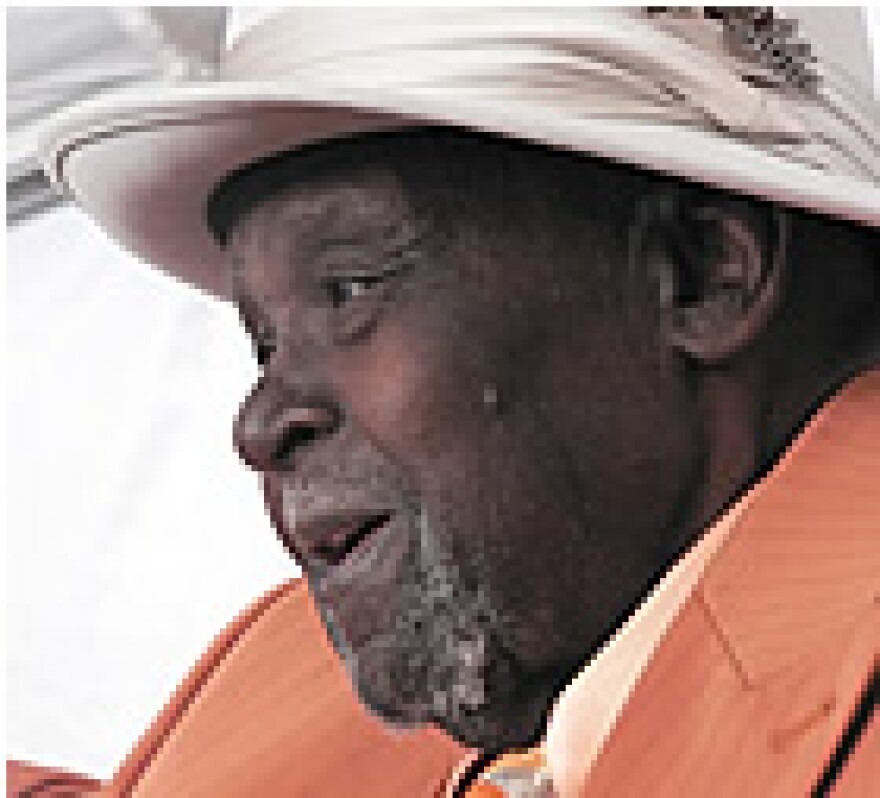 Henry Townsend, at the 2006 Chicago Blues fest (photo from St. Louis Blues Society)