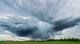 Thunderstorm in Illinois. Storms can become more frequent in Spring as cold and warm air masses clash