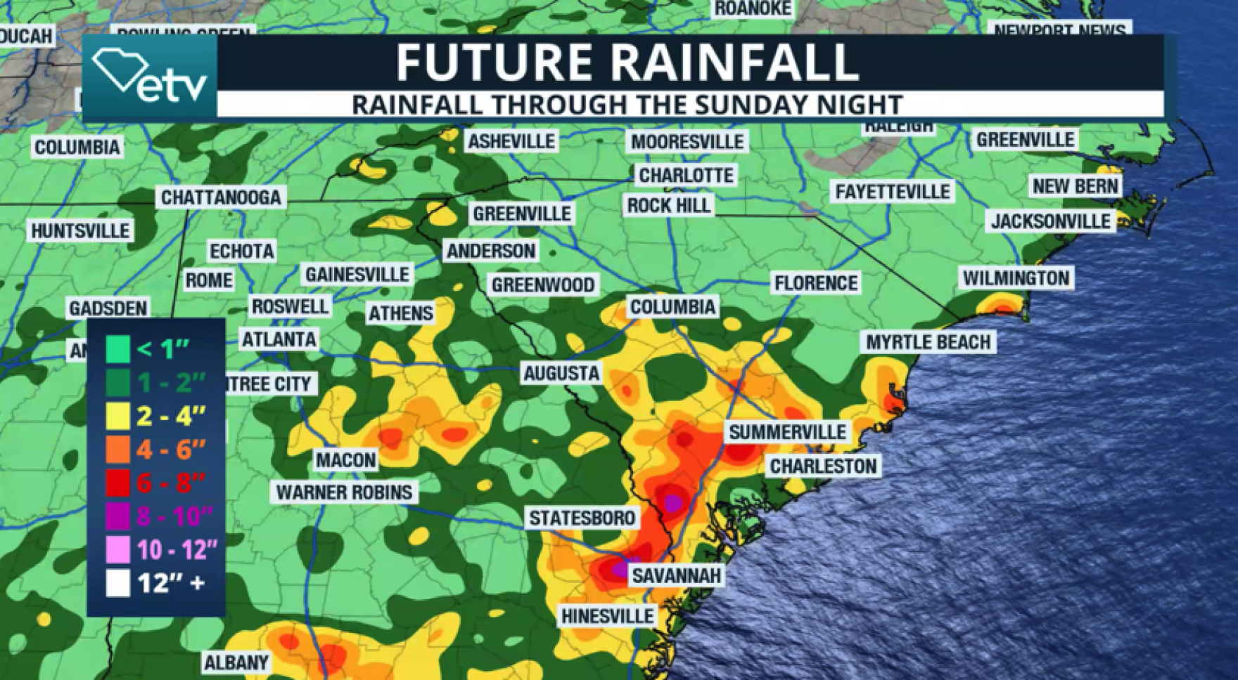 Flash flood risk continues this weekend for parts of South Carolina ...