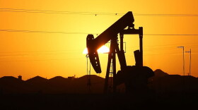 A pumpjack  sits on the outskirts of town at dawn in the Permian Basin oil field on January 21, 2016 in the oil town of Midland, Texas. (Spencer Platt/Getty Images)