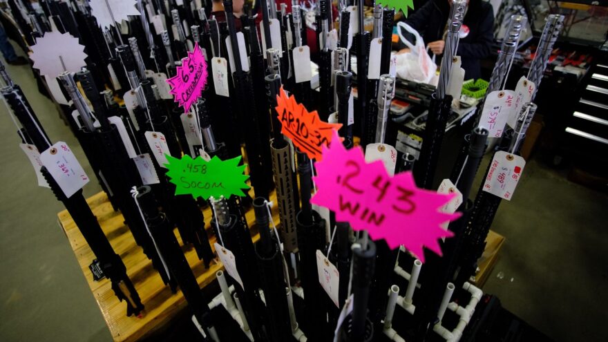 [File] Wanenmacher's Tulsa Arms Show in Tulsa, Oklahoma, would be among the thousands of gun shows across the country affected by legislation requiring universal background checks on gun sales. 