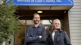 People outside law office,