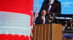 Mesa Mayor John Giles, co-chair of the Arizona chapter of Republicans for Harris, is one of many Latter-day Saints leaders disillusioned by Donald Trump’s rhetoric. Giles spoke at the Democratic National Convention at the United Center in Chicago on Aug. 20, 2024.