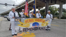 A scene from the Jacksonville Veterans Day Parade in 2018.