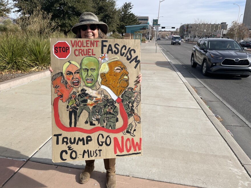 Barbara Endicott attended the protest and said that Jan. 6th was an insurrection.