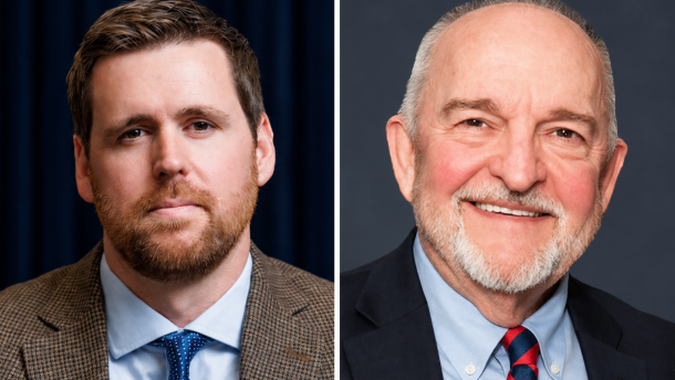 Republican State Auditor Scott Fitzpatrick, left, and Democratic challenger Quentin Wilson (photos submitted).