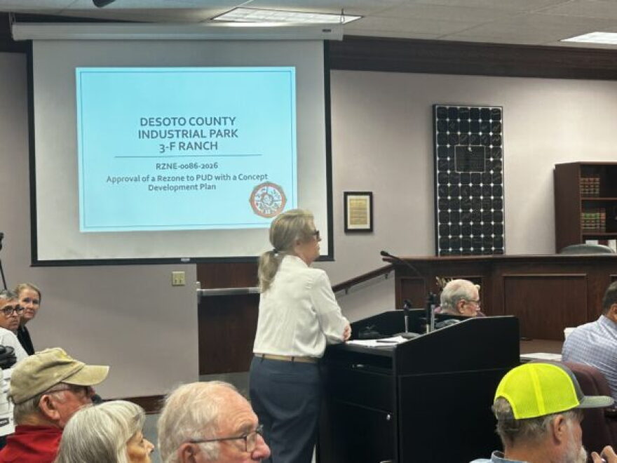DeSoto County Planning Director Misty Servia discussed a proposed data center in DeSoto County on Oct. 27.