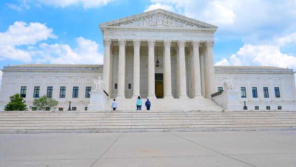 The U.S. Supreme Court is seen Thursday, June 11, 2026, in Washington. 