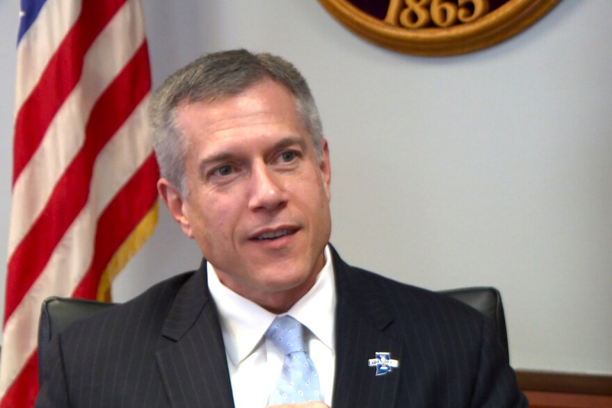 Indiana State University President Mike Godard was selected by the Board of Trustees last year. He is the 13th president of ISU.