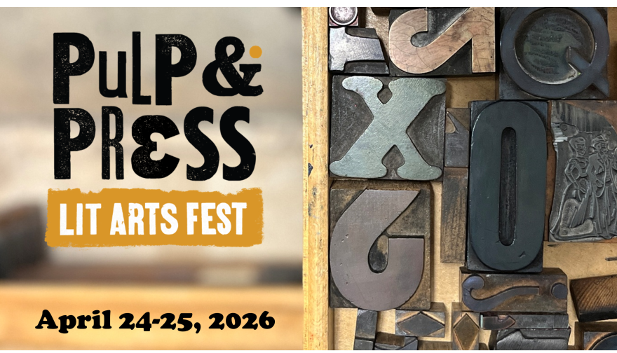 The inaugural Pulp & Press Lit Arts Festival logo