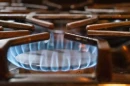 A stovetop burns natural gas.