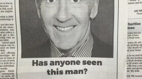 A "missing persons" ad in the Daily Hampshire Gazette, aimed at U.S. Representative Richie Neal.