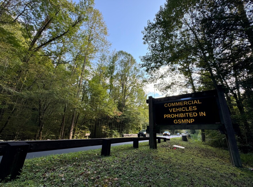 Great Smoky Mountains National Park signage
