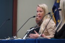Medicaid Chief Clinical Officer Katrina Etter speaks on Tuesday, Oct. 27, 2026, at a quarterly financial review meeting.