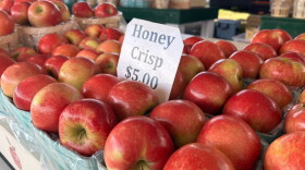 Brace's Orchard sells several varieties of apples at the farmers' market in Scranton.