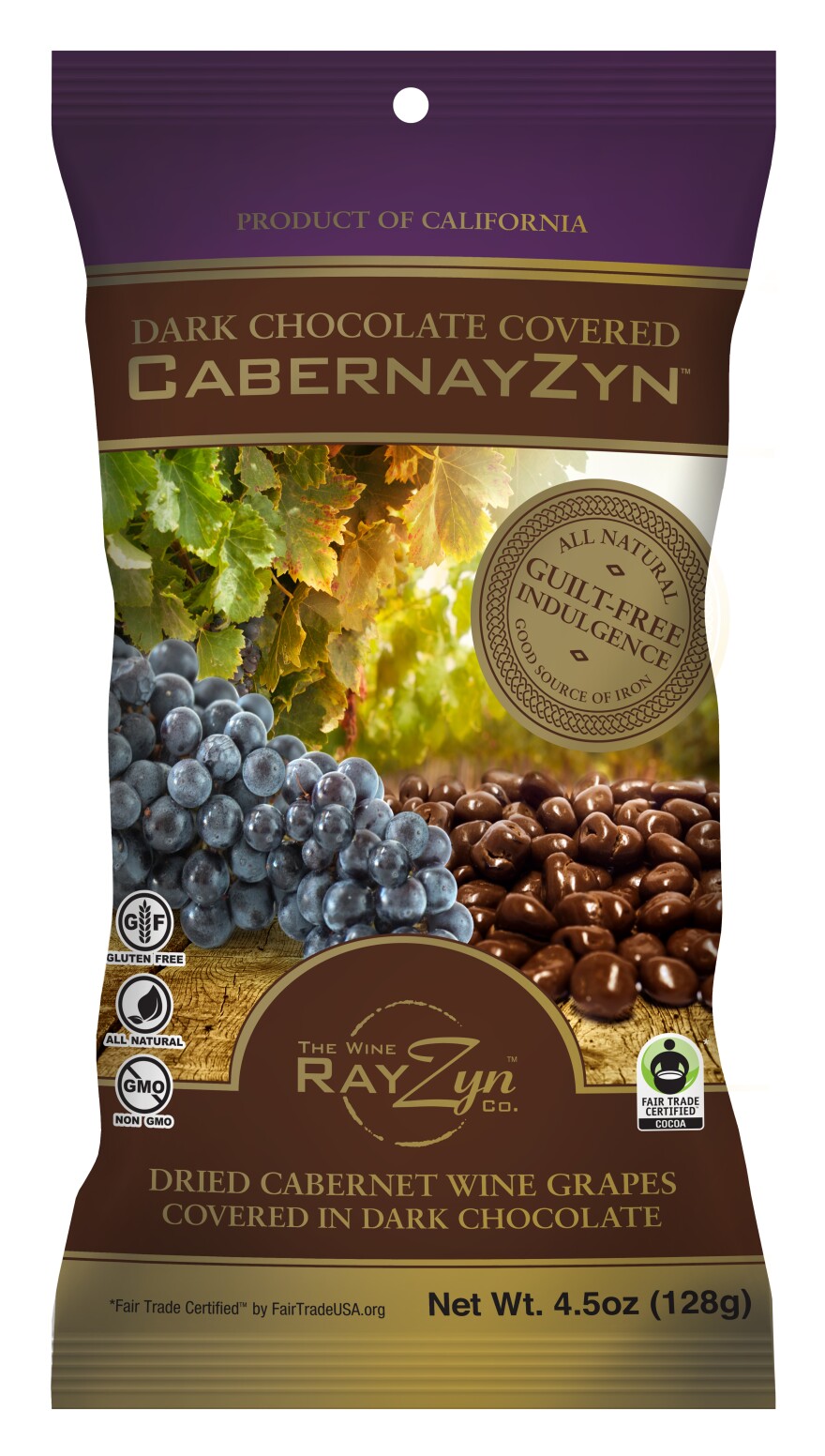 The Cates family created RayZyns in a bid to reduce food waste on their vineyard by using leftover grapes to make raisins.