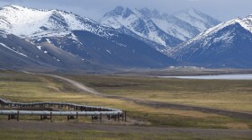 A section of the Dalton Utility Corridor north of the Brooks Range on June 17, 2026. The corridor starts about 80 miles north of Fairbanks at Livengood and follows the Trans-Alaska Pipeline north for more than 400 miles.