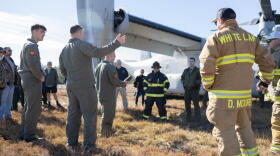 The drill is conducted in partnership with local emergency services departments giving them a rare opportunity to participate in a critical training exercise, while testing and evaluating the procedures utilized by Marine Corps Air Station New River in the event of an actual mishap.