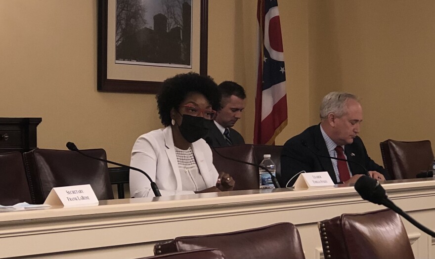 House Minority Caucus Leader Emilia Sykes (D-Akron) opposes the final version of the Ohio Redistricting Commission maps.