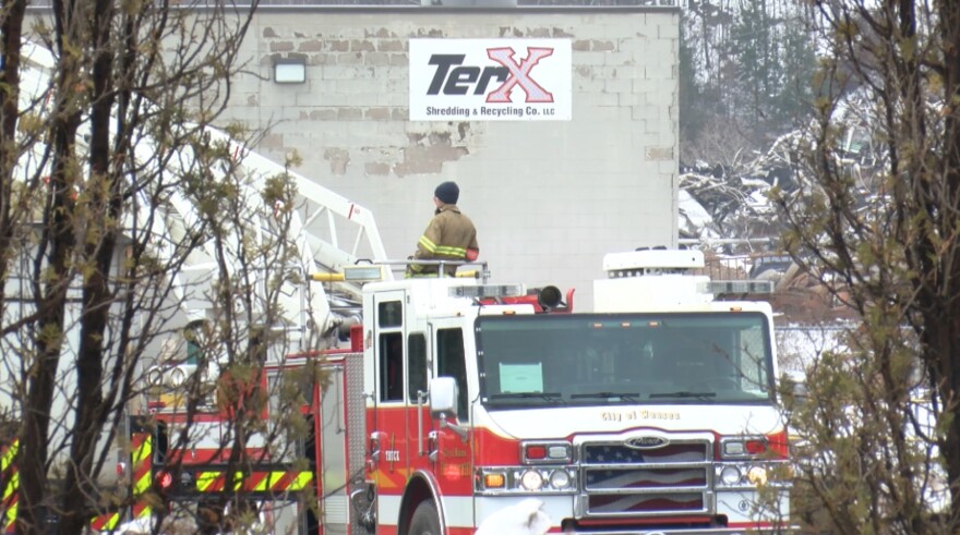 Fire at TerX Shredding & Recycling