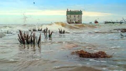 Rising sea levels and sinking land present a crisis for waterside communities around the Chesapeake Bay.