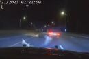 An FHP trooper uses a PIT maneuver to stop an allegedly impaired driver Thursday morning along state Route 82 in Lee County. She has been driving at speeds up to 145 mph.