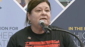 Maria Lara, Florida state deputy director for the League of United Latin American Citizens, spoke in opposition to the rule change barring undocumented immigrants from Florida universities.