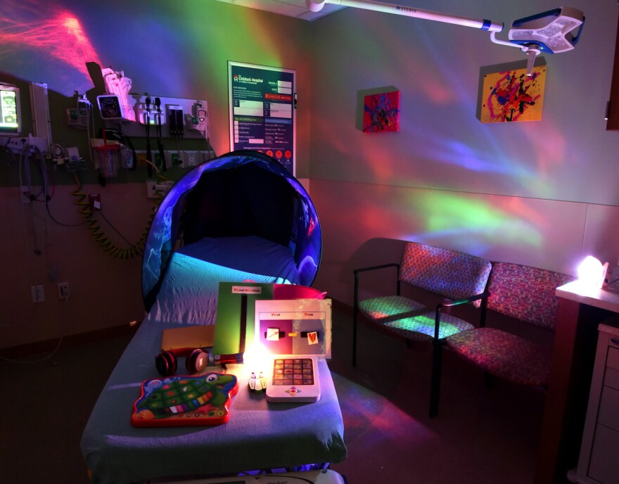 The Children's Hospital at TriStar Centennial has tried projected lights to act as a distraction to patients on the autism spectrum.