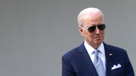 U.S. President Joe Biden speaks during an event about gun violence in the Rose Garden of the White House in Washington, DC.