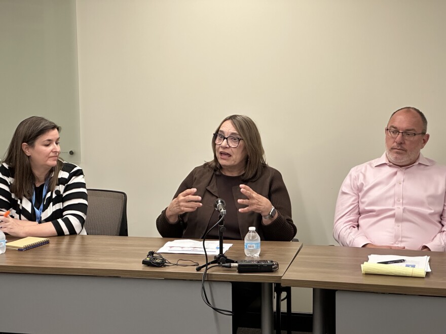 Montgomery County Commissioner Carolyn Rice speaks at the County's press conference about the 2026 PIT count results of homeless individuals.