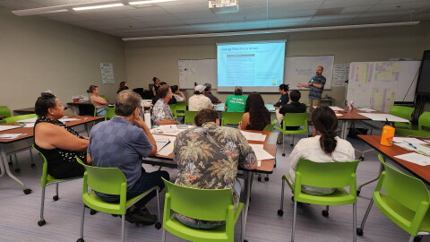 An energy planning meeting support for an ETIPP project looking at back-up power needs at sites across Waiʻanae