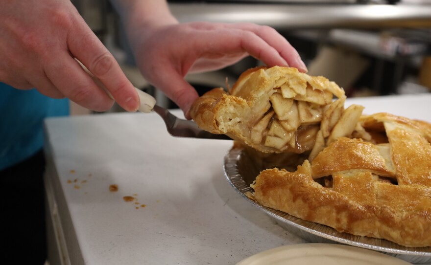Slice of Catie Pie’s apple pie. Photo by Allison Diaz.