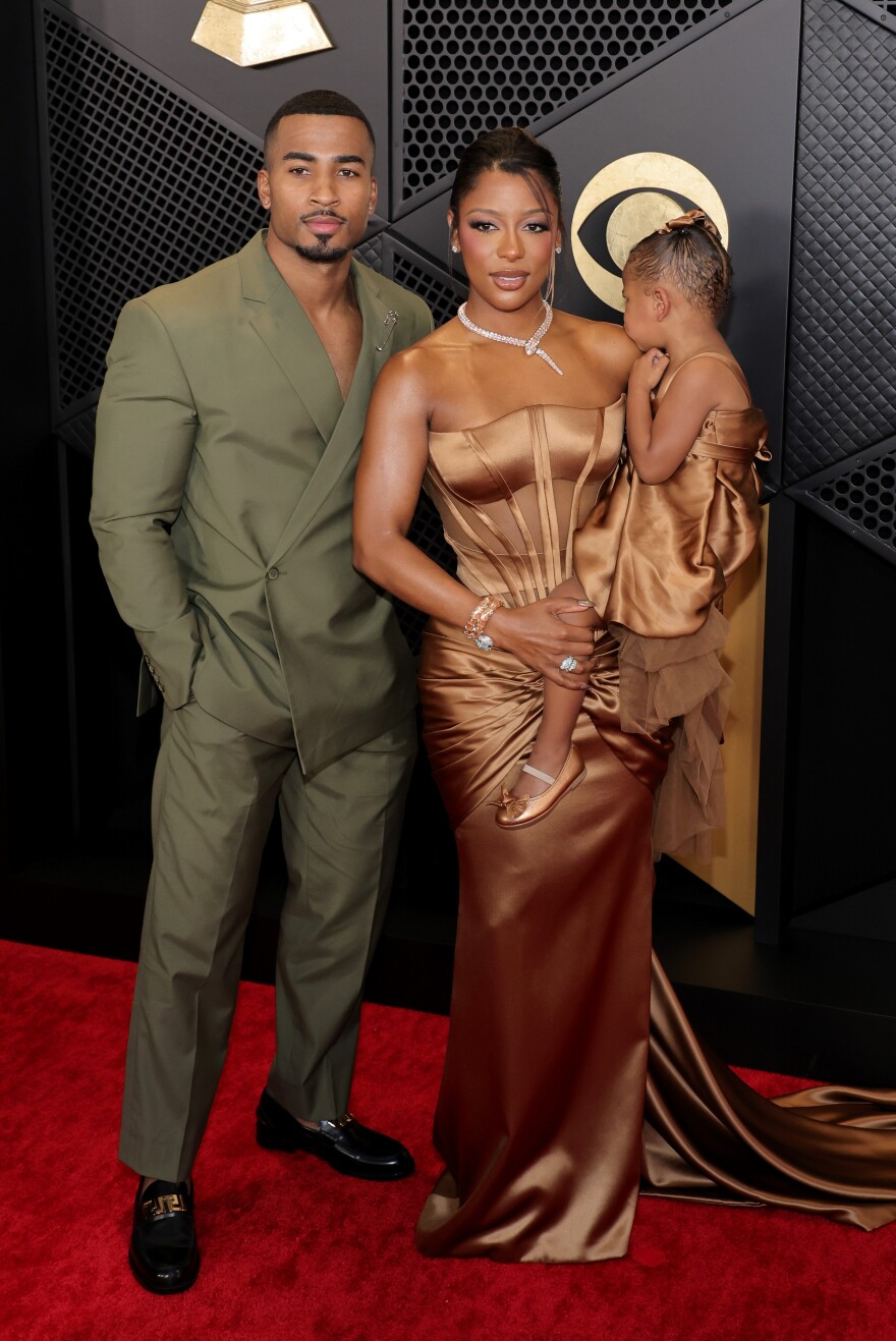 John Gaines, Victoria Monét, and Hazel Monét Gaines